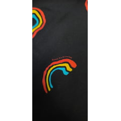 Viscose estampada premium Baw arco iris - Comprimento 3 m x Largura 1,45 m
